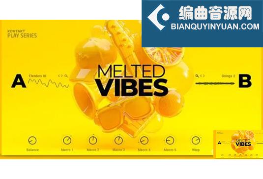 电子嘻哈综合音色 Native Instruments Play Series Melted Vibes