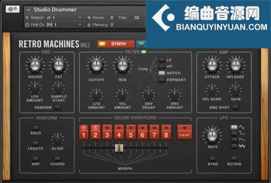 复古键盘合成音色 Native Instruments Retro Machines MK2