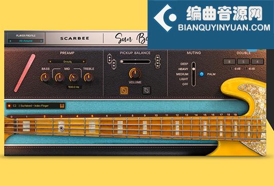 指弹贝斯 Native Instruments Scarbee Sun Bass Finger