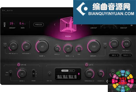 创意算法混响效果器 Plugin Alliance Brainworx bx_aura v1.0.0