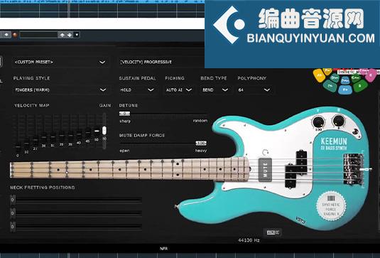 虚拟贝司音源 Plugin Alliance WEDGE FORCE Keemun v1.1.2 R2R Win
