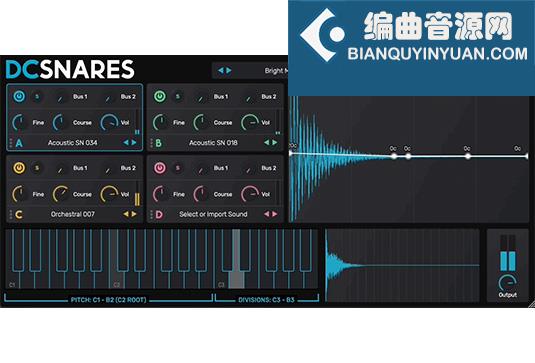 军鼓类调制音源 Plugin Boutique DC Snares v1.0.0