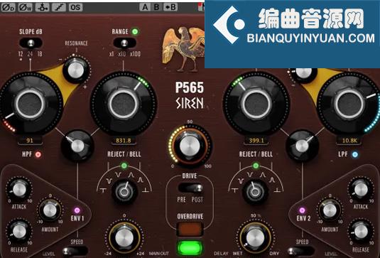 滤波效果器 Pulsar Modular P565 Siren v3.0.0 R2R Win