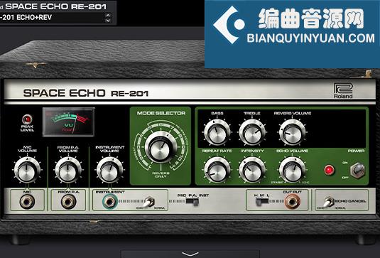 模拟磁带回声延迟效果器 Roland Cloud RE-201 Space Echo v1.0.0 MacOS