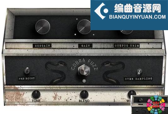 复古饱和模糊效果插件 Safari Pedals Cobra Fuzz v1.1.2 BUBBiX
