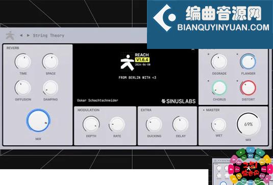 具有独特音效的混响插件 Sinuslabs REACH v1.6.4 MOCHA Win