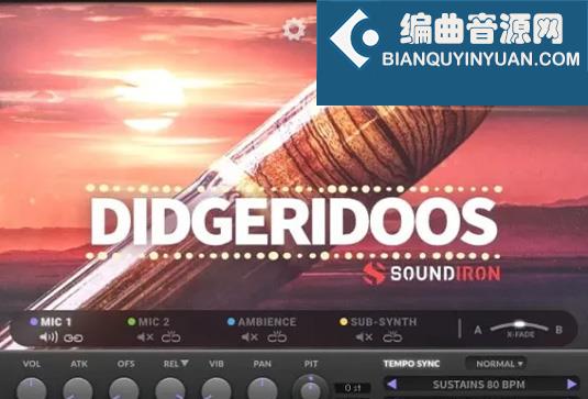 迪吉里杜管音色库 Soundiron Didgeridoos