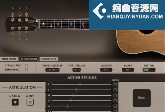 温柔细腻的钢弦吉他 Spitfire Audio MG Soft Acoustic Guitar