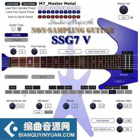 金属吉他 – Studio Major 7th SSG7V v1.5.0 WIN