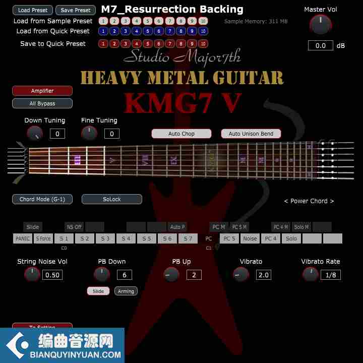 重金属的七弦吉他 – Studio Major 7th KMG7V v1.4.1 WIN