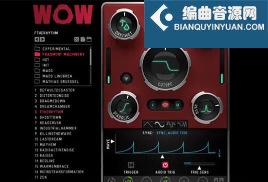 多模式单元滤波效果插件 Sugar Bytes WOW2 v2.2.8 v2.2.2