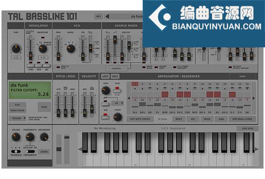 贝司合成器 Togu Audio Line TAL-BassLine-101 v3.9.2 MacOS-MORiA