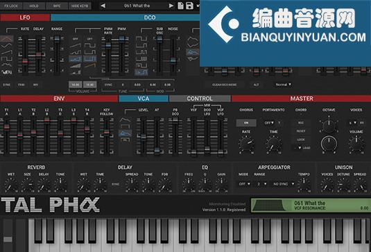 模拟合成器 Togu Audio Line TAL-Pha v1.2.2 MacOS-MORiA