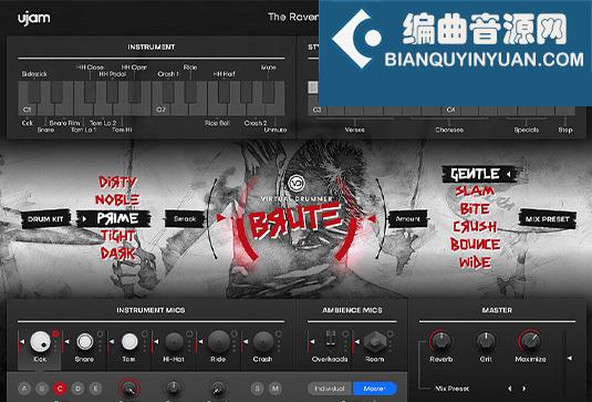 朋克摇滚鼓 UJAM Virtual Drummer Brute v2.4.1 Cracked Win