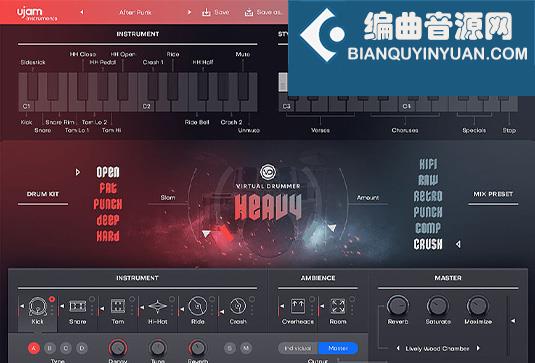 重型摇滚鼓 UJAM Virtual Drummer Heavy v2.4.1
