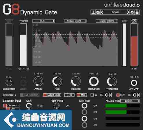 噪声门 – Unfiltered Audio G8 Dynamic Gate v1.6.0 WIN