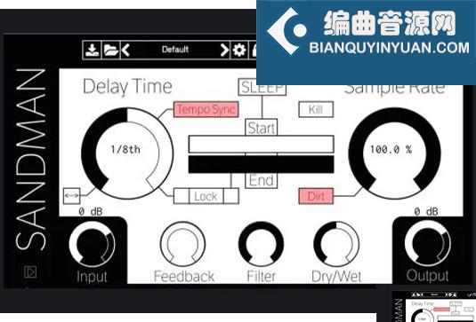 延迟效果器 Unfiltered Audio Sandman v1.4.1 TC Win