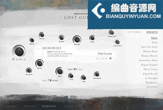 失落电吉他氛围音色 Westwood Instruments Lost Guitar