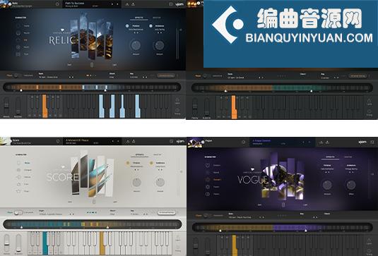 虚拟钢琴套装 uJAM Virtual Pianist Bundle v1.3.1 CE Win （包括RELIC SCORE VIBE VOGUE）