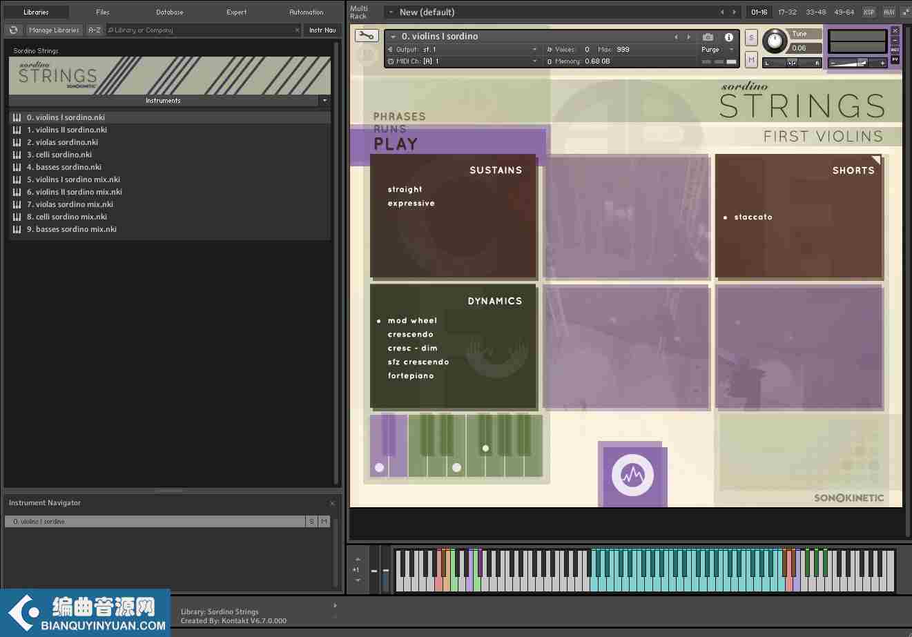 管弦乐音源 – Sonokinetic Orchestral Strings KONTAKT