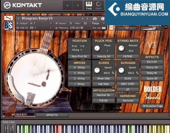 Cinematique Instruments Bluegrass Banjo V3 班卓琴