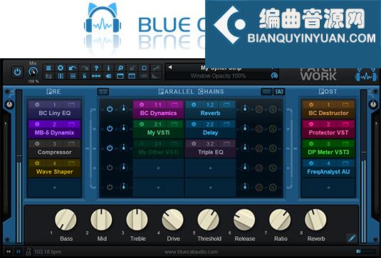 蓝猫插件跳线工具 Blue Cat Audio Blue Cats PatchWork v2.66 R2R