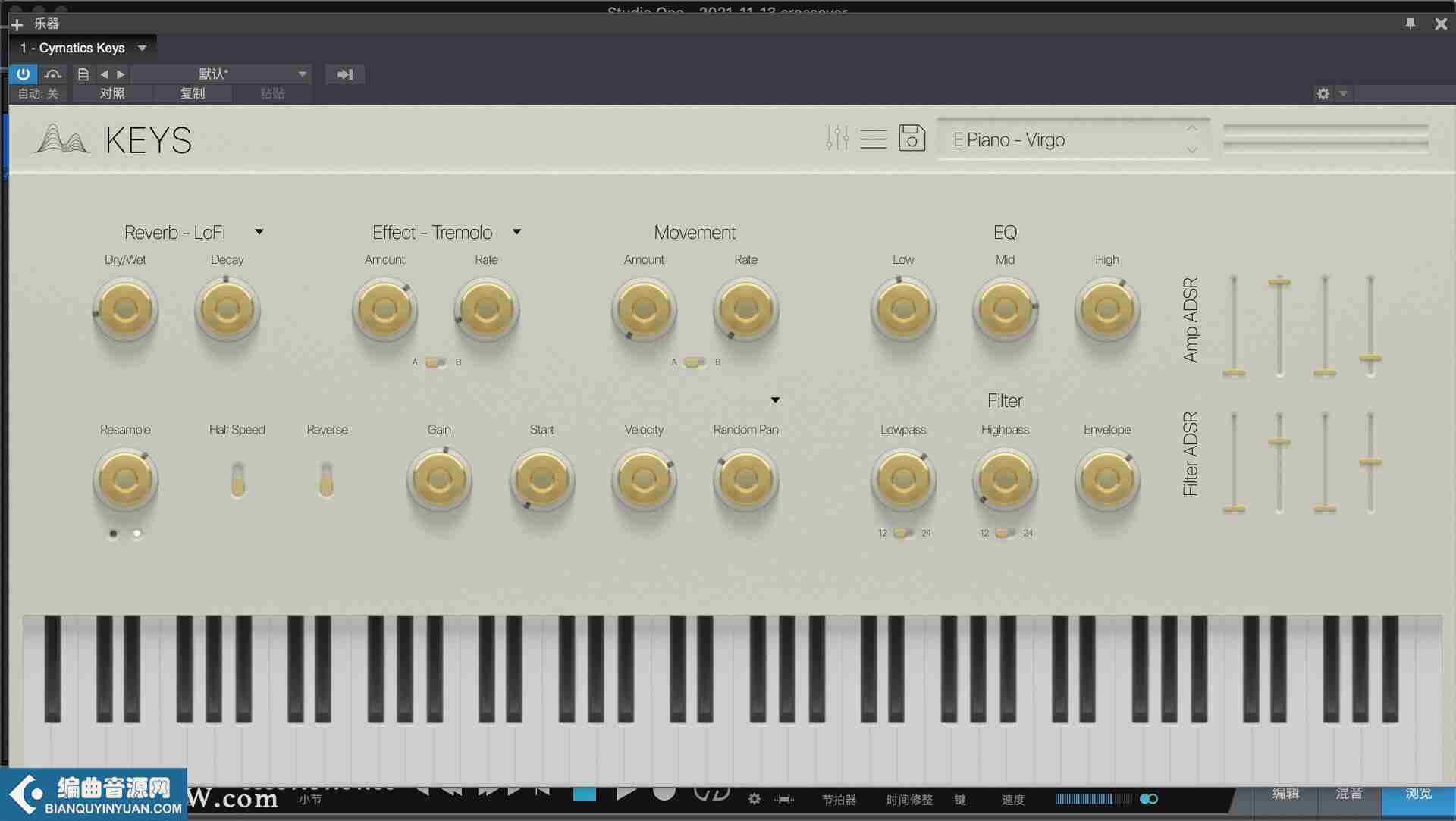 键盘合成音色 – Cymatics Keys v1.0.0 Incl Keygen-R2R WIN