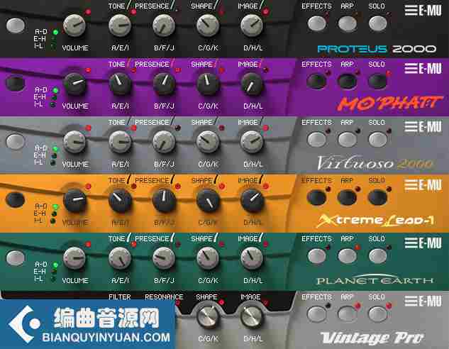 仿机架式综合音源 – Digital Sound Factory E-MU Proteus Rack KONTAKT