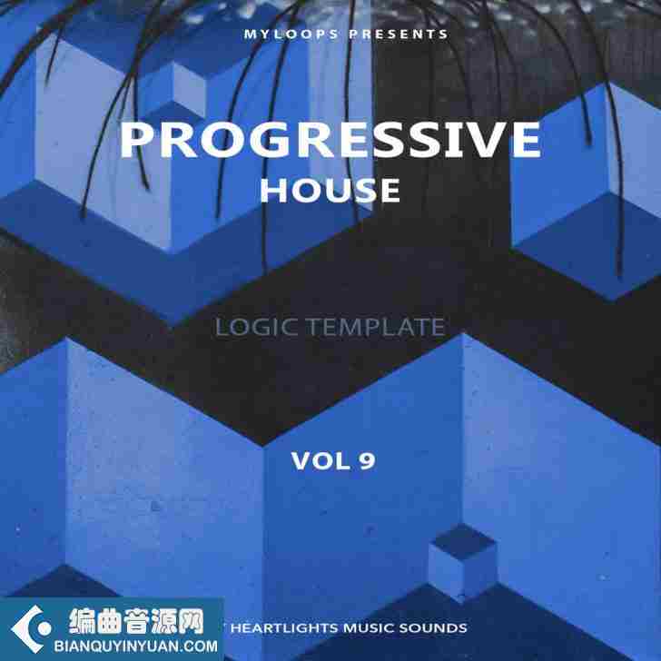 Heartlights Music Sounds Progressive House Template Vol.9 for Logic Pro X-DECiBEL