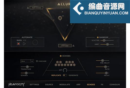 创造性的融合立式钢琴 Heavyocity ALLURE Modern Upright