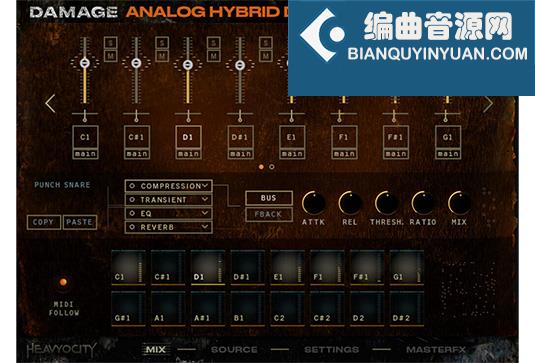 模拟合成电影打击乐 Heavyocity Analog Hybrid Drums