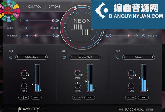 复古合成氛围 Heavyocity Mosaic Neon