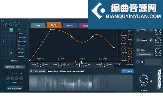 音频合成器 Klevgrand Tomofon v1.2.0 Rev TCD Win