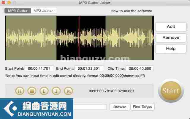 简单易用的音频编辑工具 – MP3 Cutter Joiner 6.7 Mac