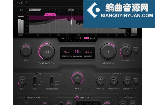 模拟黏合压缩器 Plugin Alliance Brainworx Bx_glue v1.0.0