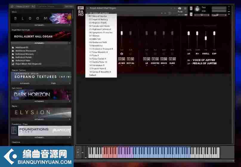 教堂大风琴 – Royal Albert Hall Organ KONTAKT