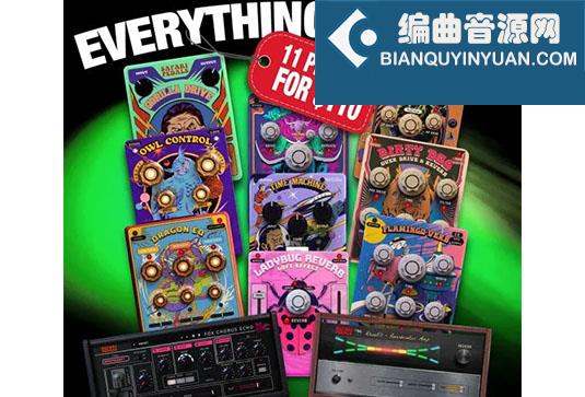 踏板效果器插件套装 Safari Pedals Everything Bundle v2024.5 R2R Win（包括Gorilla Drive Time Machine Yak Delay Flamingo Verb Lion Master Fox Echo Chorus Dirty Dog Reverb Owl Control Rhino Reverb Dragon Eq Ladybug Reverb Rabbit Tape Camel Strip）