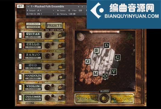 弹拨民乐合奏 Spitfire Audio Hearth and Hollow Plucked Folk Ensemble