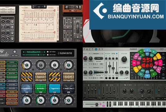 模拟合成器部分合集 Sugar Bytes Plugins Bundle （WOW2 Unique Turnado Guitarist Factory Egoist Effectrix Cyclop Consequence Nest）
