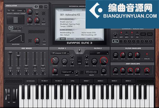 沙丘电子合成器 Synapse Audio DUNE 3 v3.6.1 R2R