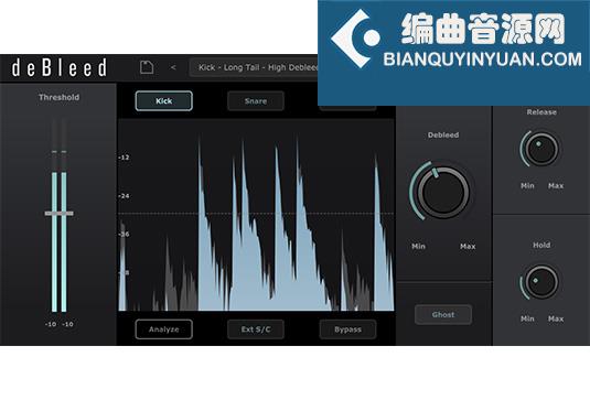 铙钹渗音消除插件 THR DeBleed v1.1.0 BUBBiX Win