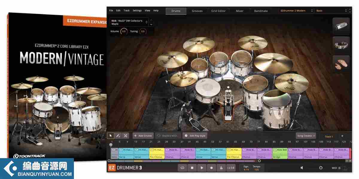 Toontrack EZdrummer 2 Core Library v1.2.1 WiN/macOS (SOUNDBANK)