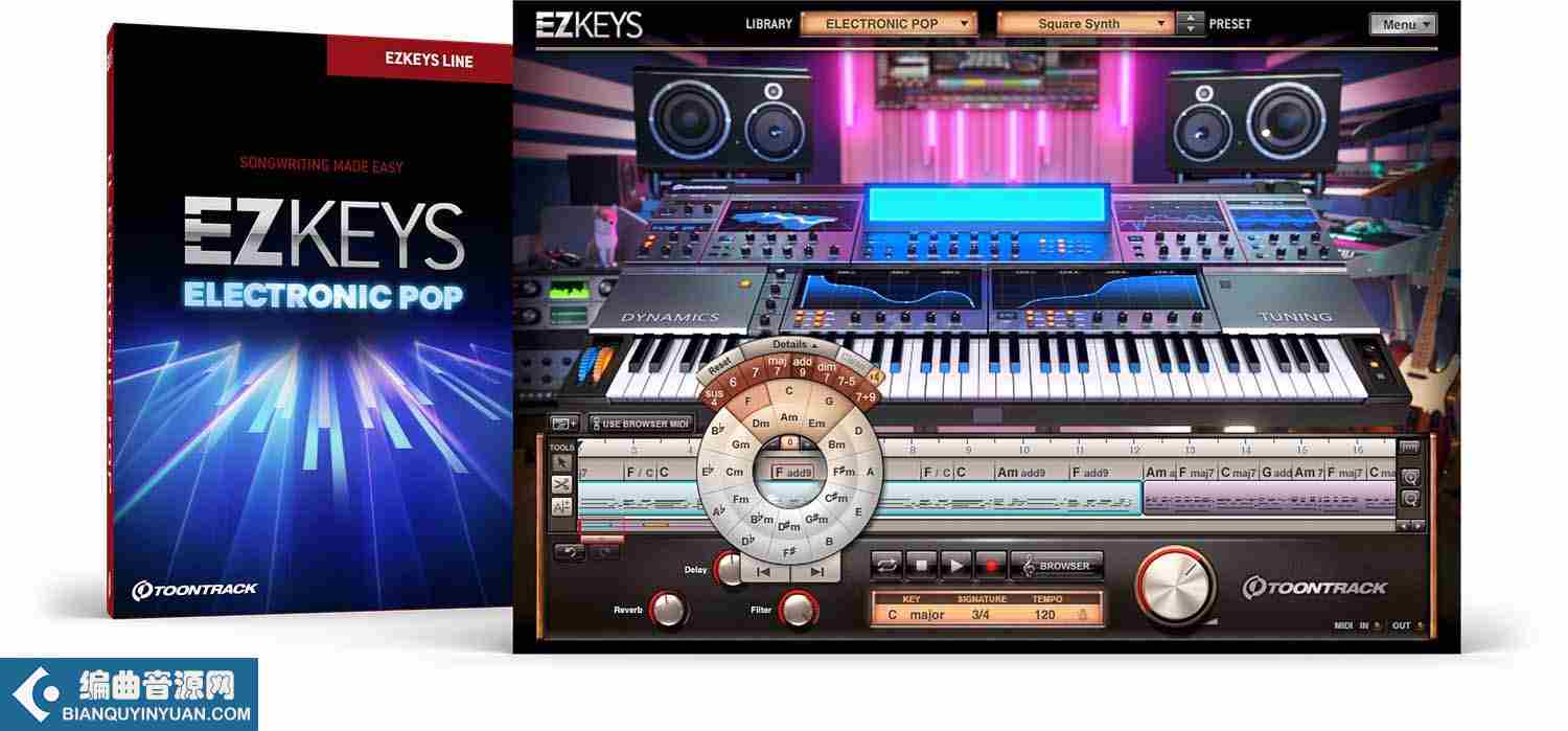 流行电音键盘 – Toontrack EZkeys Electronic Pop v1.0.0 Incl Keygen (WiN/macOS)-R2R