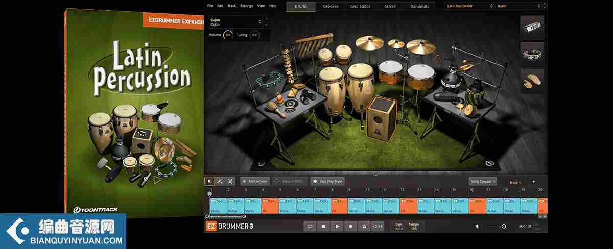 拉丁打击乐器 – Toontrack Latin Percussion EZX 1.5.7 WiN MAC FULL