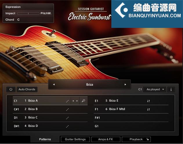 Native Instruments Session Guitarist Electric Sunburst 节奏电吉他音源