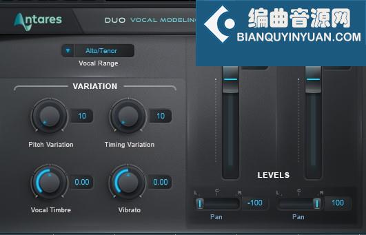 Antares AVOX Duo 人声双音效果插件 Win Mac