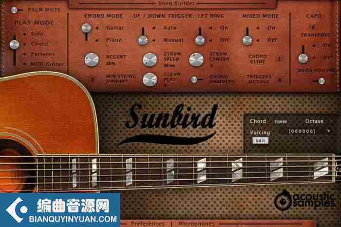 蜂鸟吉他 – Acoustic Samples Sunbird for Falcon