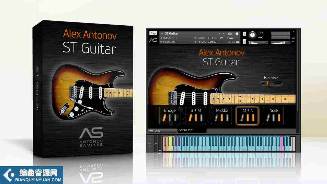 ST电吉他音源 – Antonov Samples Alex Antonov ST Guitar KONTAKT
