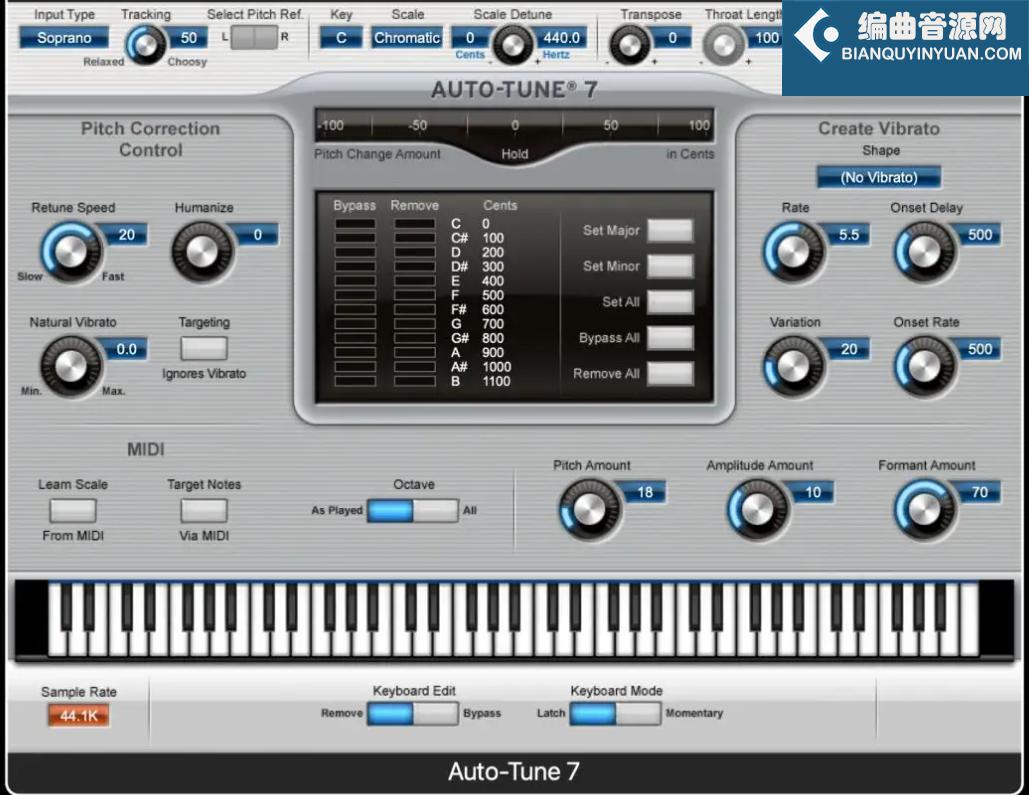 Antares Auto Tune 7 v7.6.8 Mac 人声自动修音插件