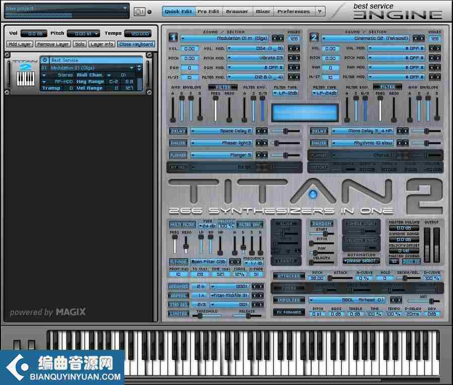 TITAN合成器 – Best Service – Titan 2 Library for Best Serive Engine incl. keys